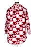 In mocean 100% Polyester Hearts Red Poncho Size XL (estimated) - photo 2
