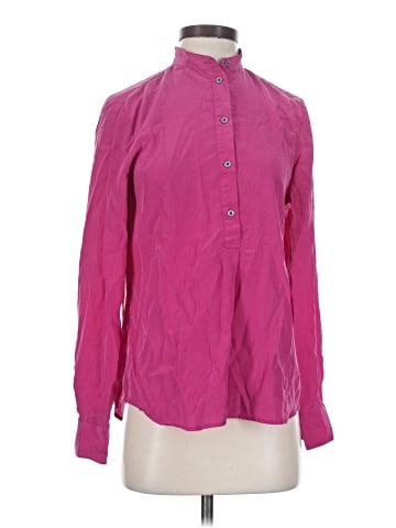 Lauren by Ralph Lauren Long Sleeve Silk Top (view 1)