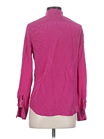 Lauren by Ralph Lauren Long Sleeve Silk Top (view 2)