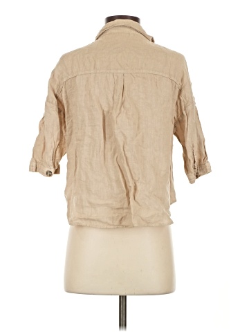 Zara 3/4 Sleeve Button-Down Shirt (view 2)