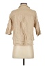 Zara Tan 3/4 Sleeve Button-Down Shirt Size S - photo 2