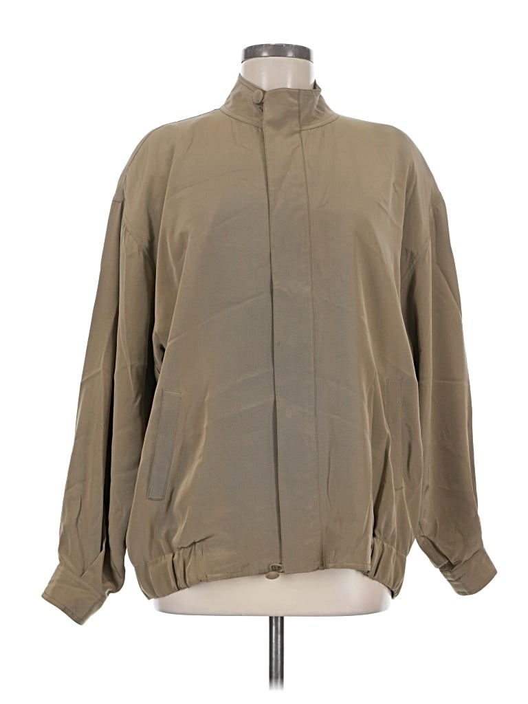 Pre-owned Doncaster Collection Windbreaker Jacket In Tan