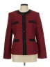 Le Suit 100% Polyester Houndstooth Red Blazer Size 12 - photo 1
