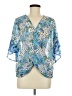 Umgee Blue 3/4 Sleeve Blouse Size M - photo 1