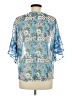 Umgee Blue 3/4 Sleeve Blouse Size M - photo 2