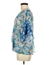 Umgee Blue 3/4 Sleeve Blouse Size M - photo 5