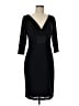 David Meister Solid Black Cocktail Dress Size 8 - photo 1
