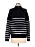 Lillusory Stripes Black Turtleneck Sweater Size M - photo 1