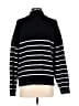 Lillusory Stripes Black Turtleneck Sweater Size M - photo 2