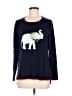 Crown & Ivy 100% Cotton Blue Pullover Sweater Size M - photo 1