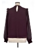 Allison Joy 100% Polyester Burgundy Long Sleeve Blouse Size XL - photo 2