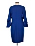 Roz & Ali Solid Blue Casual Dress Size 12 - photo 2