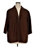 Joan Rivers Brown Coat Size 1X - photo 1