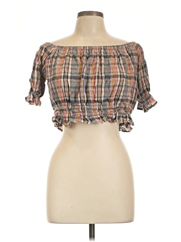 American Eagle Outfitters Short Sleeve Blouse (view 1)