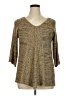 Faded Glory 100% Acrylic Gold Pullover Sweater Size 16 - 18 - photo 1