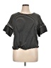 Ruby Rd. Stripes Black Short Sleeve T-Shirt Size XL Petite - photo 1