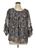 Alyx 100% Polyester Silver 3/4 Sleeve Blouse Size 0X - photo 1
