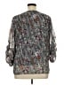 Alyx 100% Polyester Silver 3/4 Sleeve Blouse Size 0X - photo 2