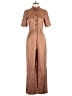 Iris & Ink Solid Brown Jumpsuit Size 6 - photo 1