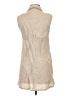 Flax 100% Linen Tan Sleeveless Button-Down Shirt Size 4 (P) - photo 2