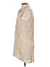 Flax 100% Linen Tan Sleeveless Button-Down Shirt Size 4 (P) - photo 5