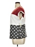 Moa Moa Color Block Red Short Sleeve Top Size XL - photo 5