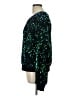 By Anthropologie 100% Polyester Stars Green Pullover Sweater Size L - photo 5