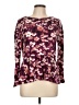 Ann Taylor LOFT Outlet Floral Burgundy Pullover Sweater Size Lg Petite - photo 1