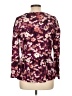 Ann Taylor LOFT Outlet Floral Burgundy Pullover Sweater Size Lg Petite - photo 2