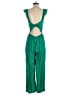 MNG Suit Solid Green Jumpsuit Size XS - photo 2