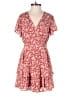 Francesca's 100% Polyester Red Orange Casual Dress Size S - photo 1