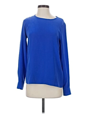 Equipment Long Sleeve Silk Top (view 1)
