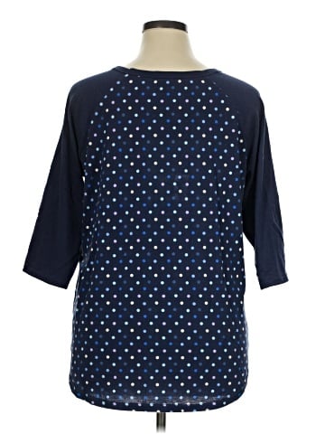 Woman Within 3/4 Sleeve Top (view 2)