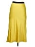 ATM Solid Yellow Casual Skirt Size S - photo 2
