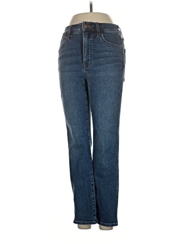 Madewell Curvy High-Rise Slim Straight Jeans in Glynn Wash (view 1)