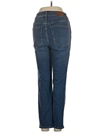 Madewell Curvy High-Rise Slim Straight Jeans in Glynn Wash (view 2)