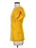 Diane von Furstenberg 100% Silk Yellow Short Sleeve Top Size 0 - photo 5
