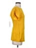 Diane von Furstenberg 100% Silk Yellow Short Sleeve Top Size 0 - photo 4
