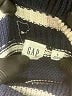 Gap 100% Cotton Stripes Blue Turtleneck Sweater Size S - photo 7