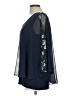 Joseph A. 100% Polyester Blue 3/4 Sleeve Blouse Size L - photo 5