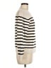 Quince 100% Cashmere Stripes Ivory Cashmere Pullover Sweater Size M - photo 4