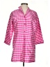 Connie Roberson Checkered-gingham Pink 3/4 Sleeve Button-Down Shirt Size XS - photo 1
