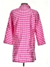 Connie Roberson Checkered-gingham Pink 3/4 Sleeve Button-Down Shirt Size XS - photo 2