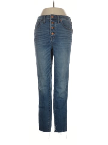 Madewell 10" High-Rise Skinny Crop Jeans: Button-Front TENCEL&trade; Denim Edition (view 1)