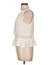 Forever 21 100% Rayon Ivory Sleeveless Blouse Size L - photo 5