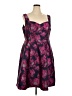 ModCloth Floral Purple Cocktail Dress Size 2X - photo 1