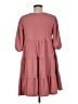 Monki Solid Pink Casual Dress Size M - photo 2