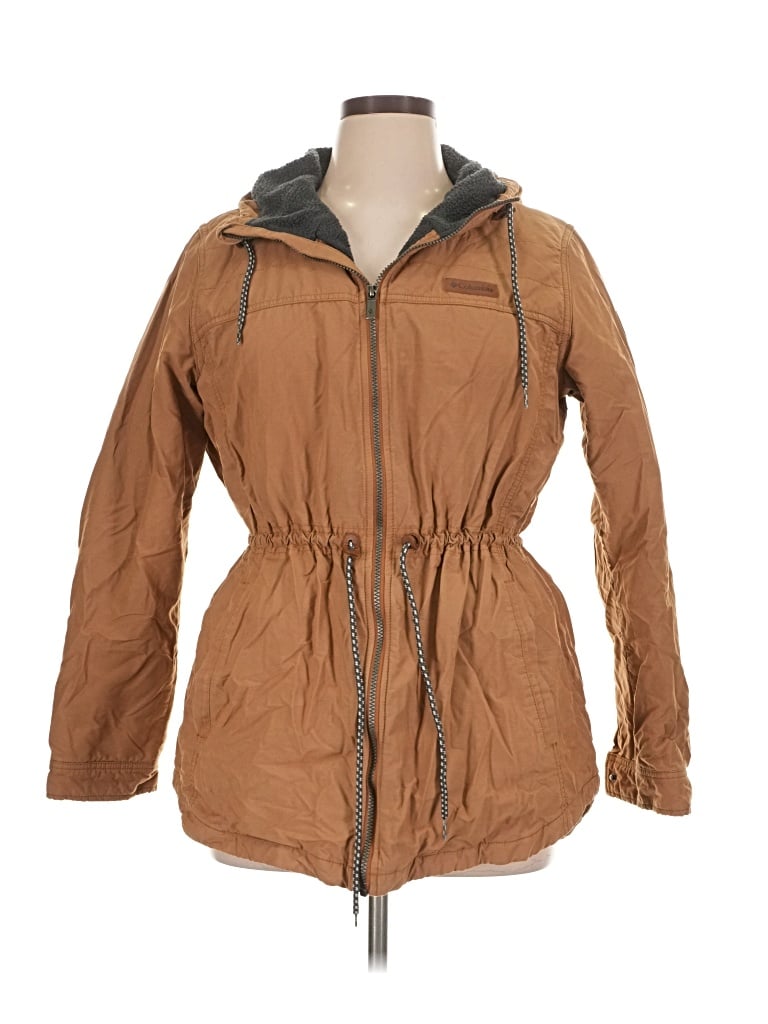 Pre-owned Columbia Raincoat In Brown