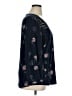 Daniel Rainn Blue Long Sleeve Blouse Size XL - photo 4