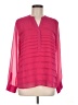 Calvin Klein 100% Polyester Pink Long Sleeve Blouse Size M - photo 1
